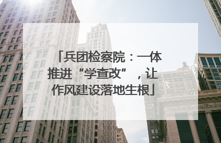兵团检察院：一体推进“学查改”，让作风建设落地生根